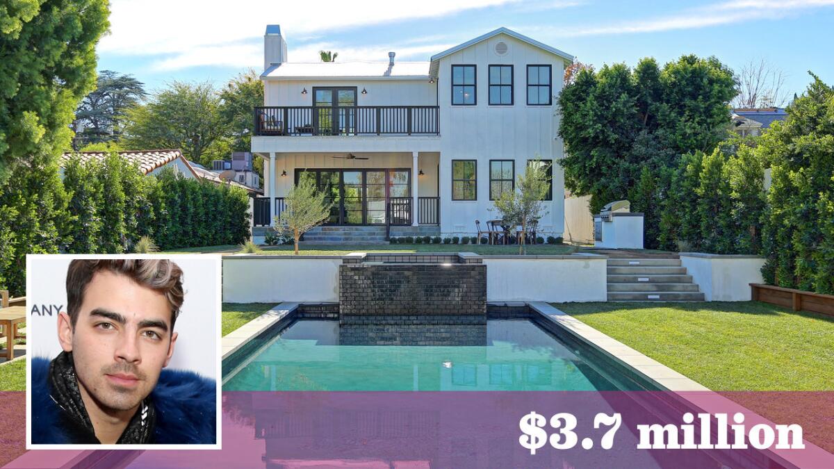 Actor-singer Joe Jonas has bought a newly built Farmhouse-style home in Sherman Oaks for $3.7 million.