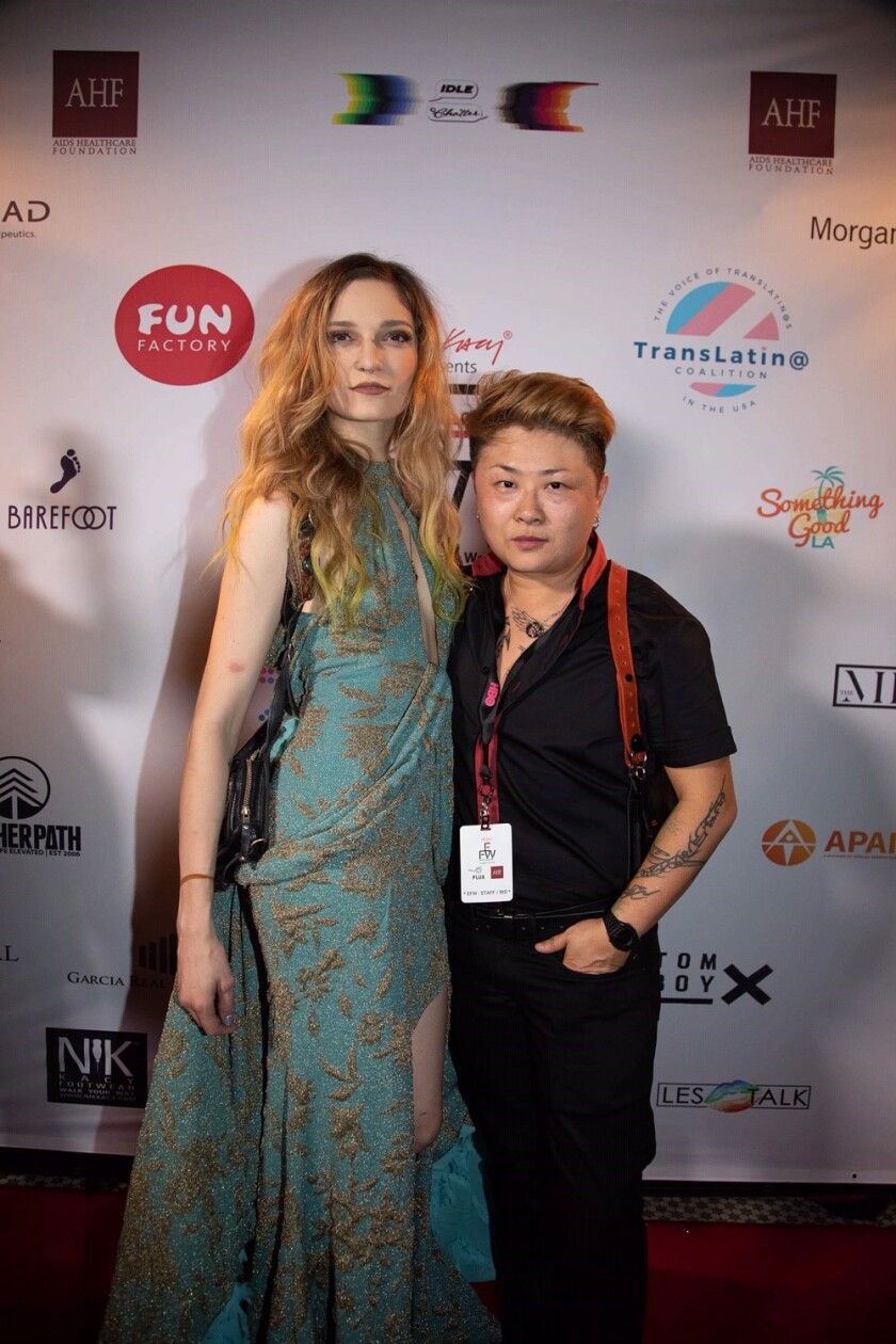 Allison K. Joseph and Nik Kacy at Unity: Equality Fashion Week