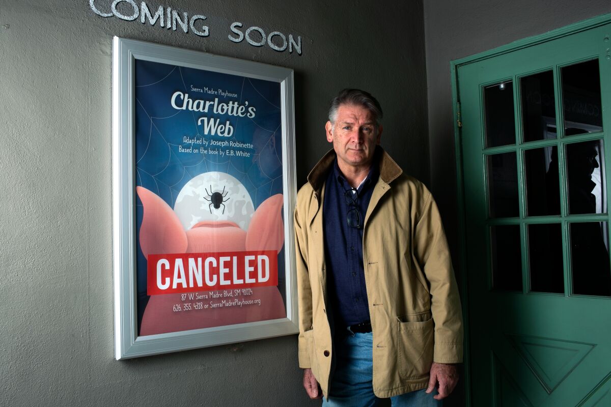 "AB 5 hit us like a ton of bricks,” said Christian Lebano, artistic director of the Sierra Madre Playhouse.