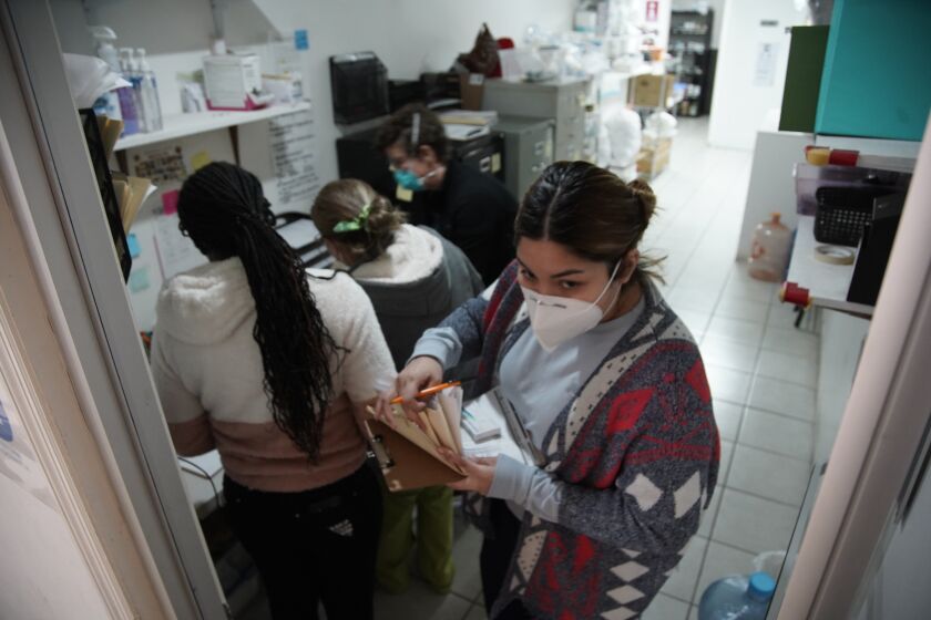 Tijuana, Baja California - February 15: Refugee Health Alliance clinic helps with medical conditions both chronic and acute in Zona Norte on Tuesday, Feb. 15, 2022 in Tijuana, Baja California. (Alejandro Tamayo / The San Diego Union-Tribune)