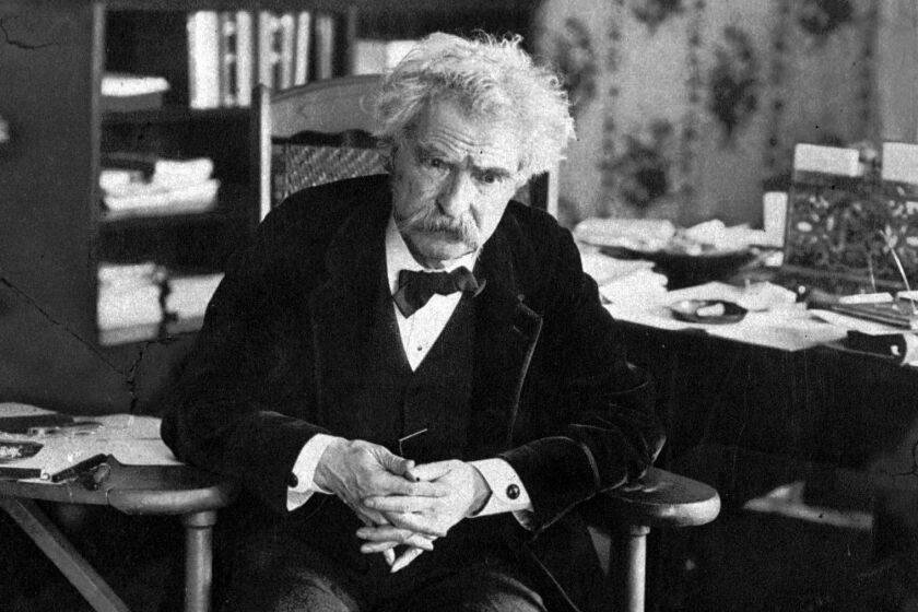 Author Samuel Clemens, known to the world as Mark Twain, is shown in this undated photo.