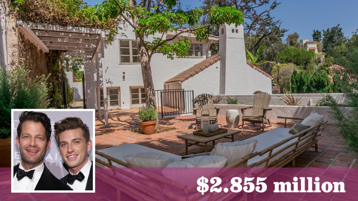 Celebrity designers Nate Berkus and Jeremiah Brent have sold their latest home project in Hollywood Hills West for $2.855 million.