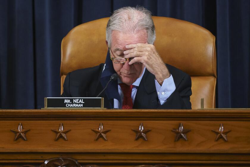House Ways and Means Committee Chairman Richard Neal, D-Mass., and his panel work on the "Build Back Better" package, a cornerstone of President Joe Biden's domestic agenda, at the Capitol in Washington, Wednesday, Sept. 15, 2021. (AP Photo/J. Scott Applewhite)