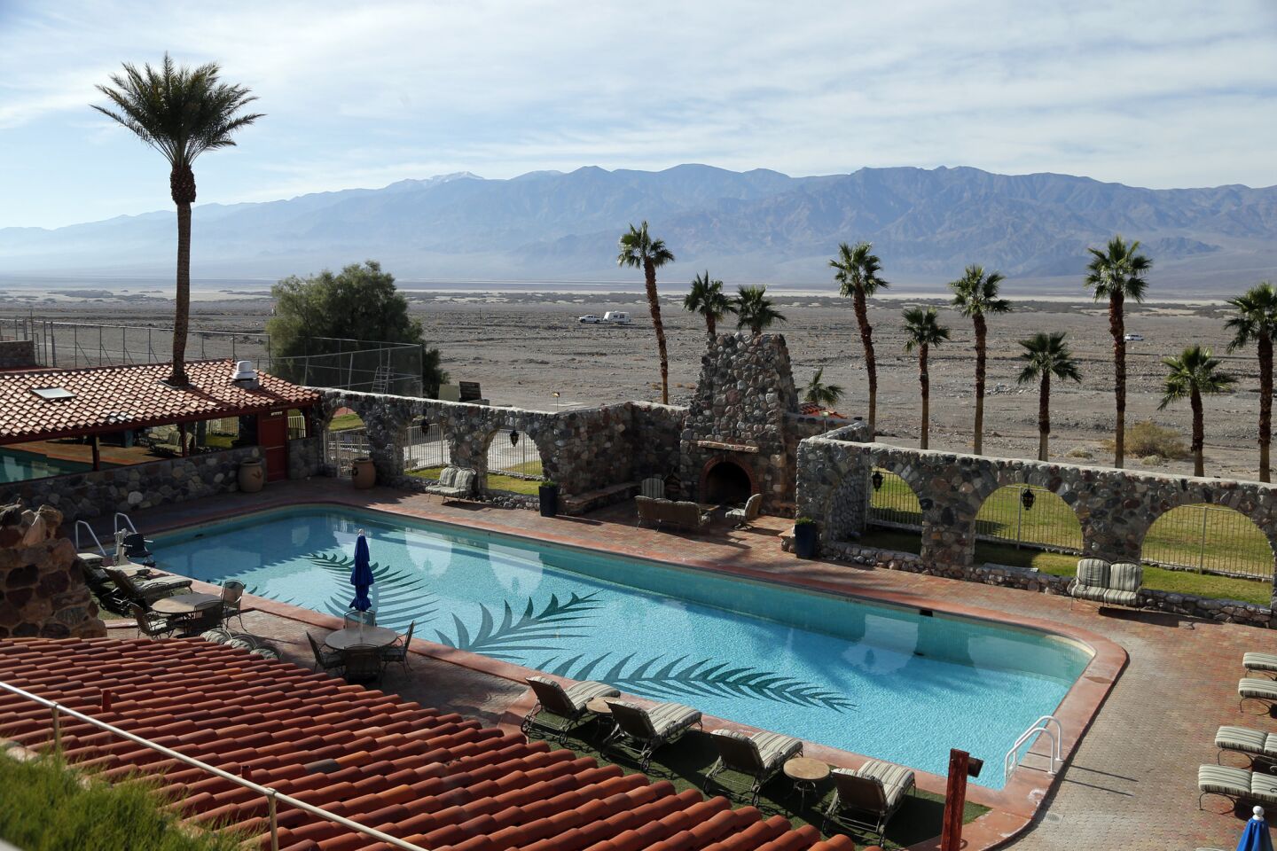 The Inn at Furnace Creek offers higher-end lodging and dining with a view of the park.