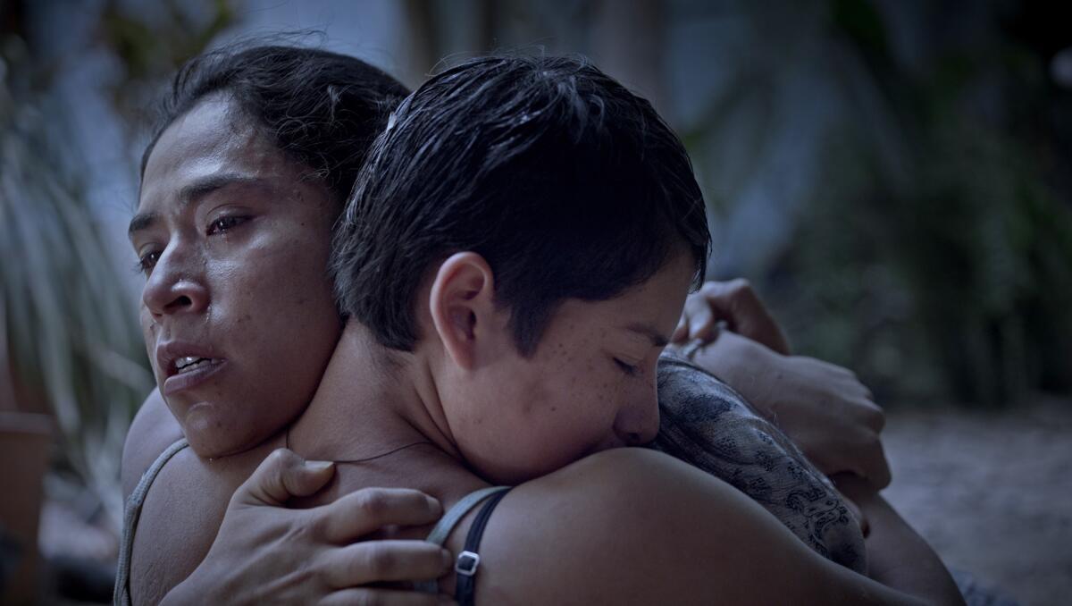 Mayra Batalla (left) and Marya Membreño (right) in “Prayers for the Stolen.”