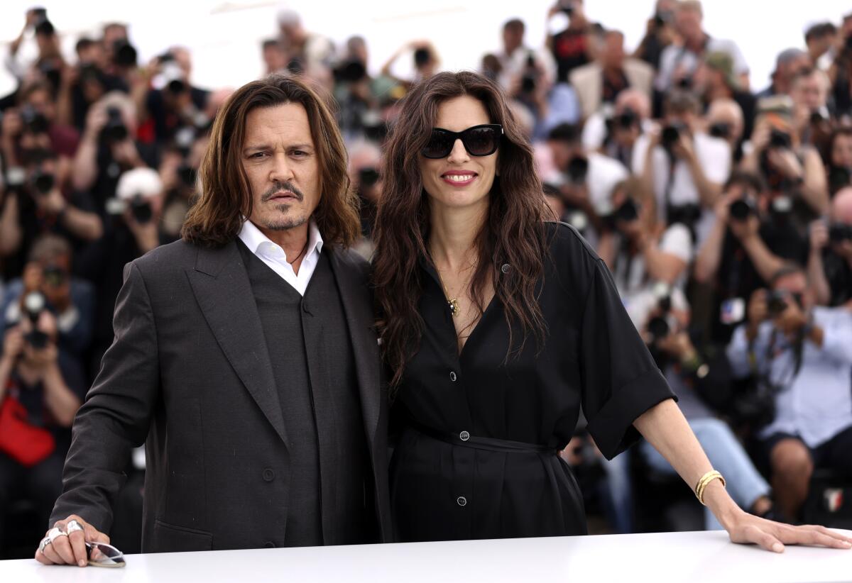 Actor Johnny Depp and director and co-star Maïwenn of "Jeanne du Barry" appear at the Cannes Film Festival this month.