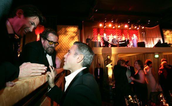 Oscar show -- Josh Brolin, left, Julian Schnabel and George Clooney