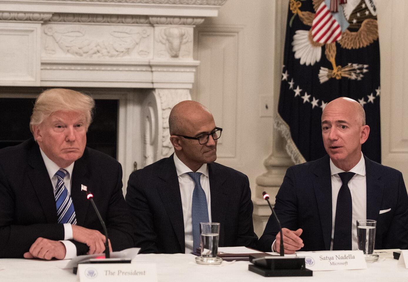 Bezos with Trump