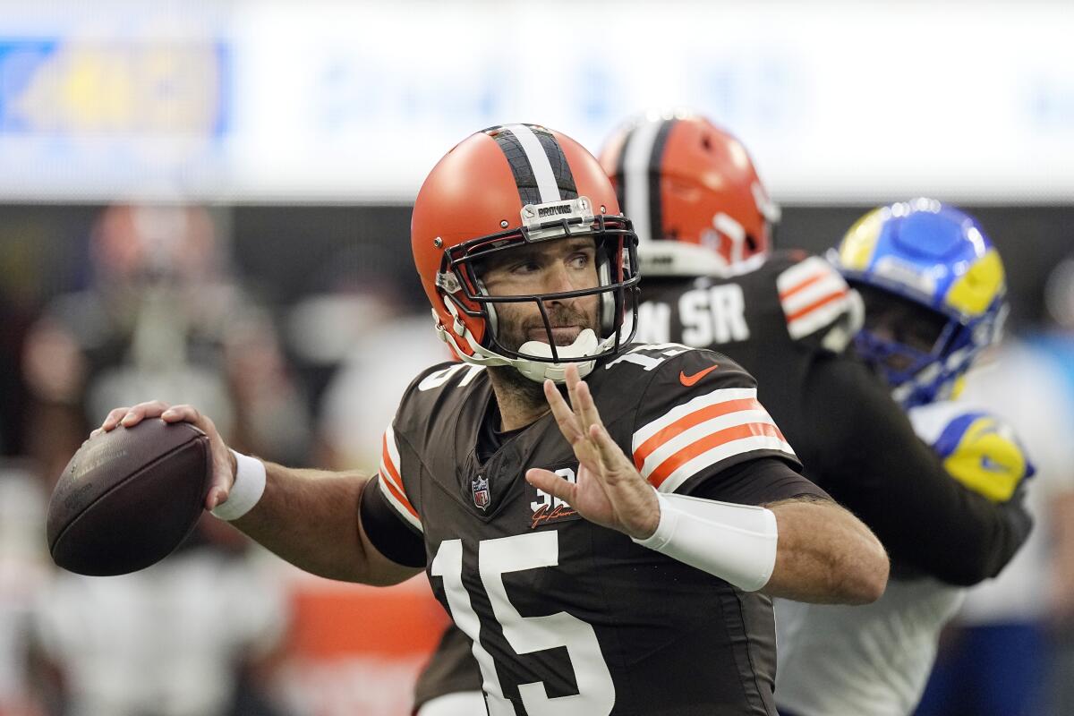 Joe Flacco is likely to remain the Browns' starting QB for their ...