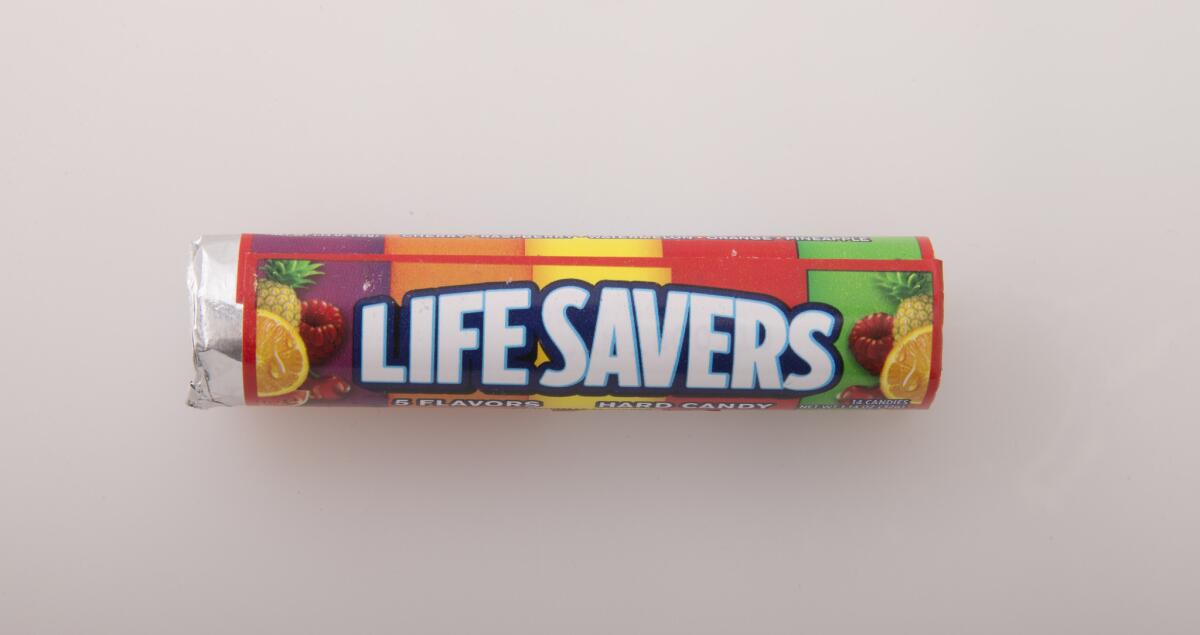LOS ANGELES, CALIF. -- THURSDAY, JUNE 1, 2017: Detail of Lifesavers candy at the Los Angeles Times studio in Los Angeles, Calif., on June 1, 2017. (Allen J. Schaben / Los Angeles Times)