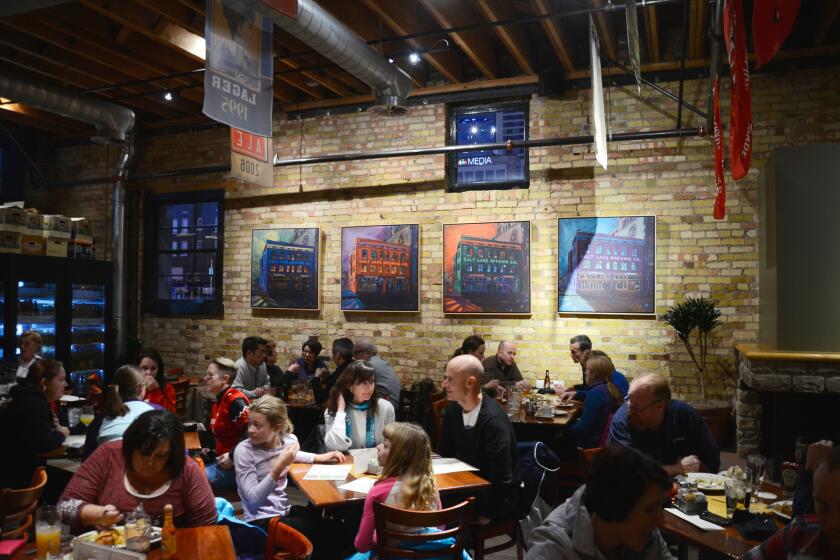 Diners gather at Squatters, one of Salt Lake City's oldest brewpubs.