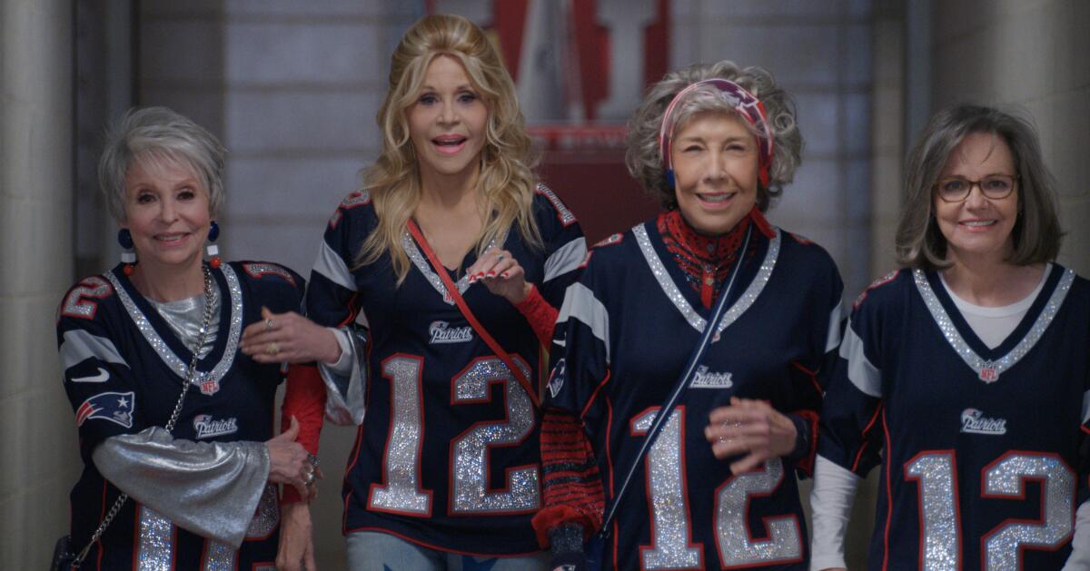 From left, Rita Moreno, Jane Fonda, Lily Tomlin and Sally Field in '80 For Brady'