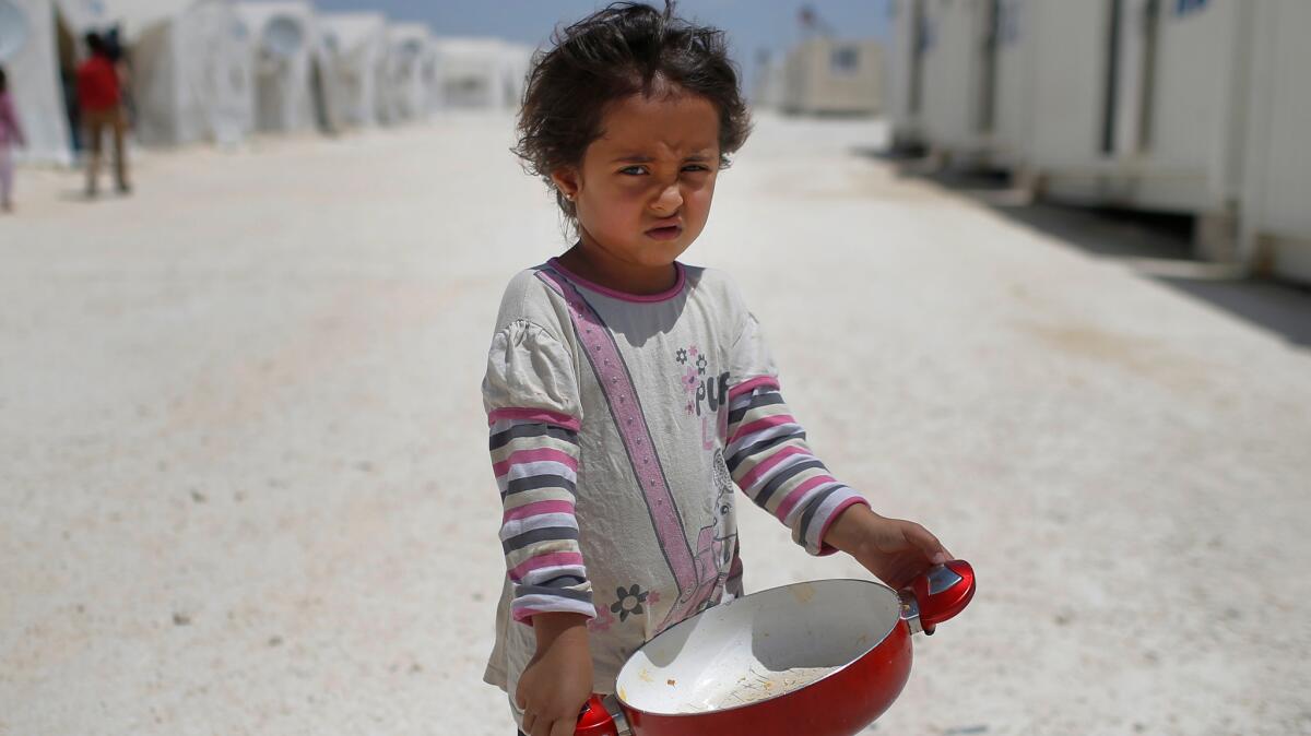 A Syrian refugee child at camp in Suruc, on the Turkey-Syria border, in June 2015.