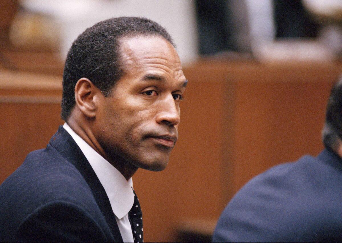 O.J. Simpson sits at his arraignment in superior Court in Los Angeles, July 22, 1994.