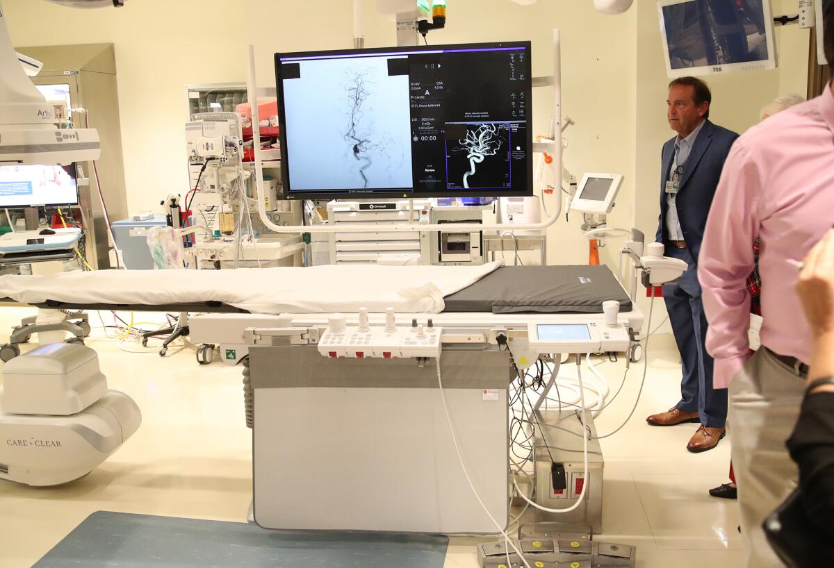 A look at the new neurointerventional angiography suite at Fountain Valley Regional Hospital.