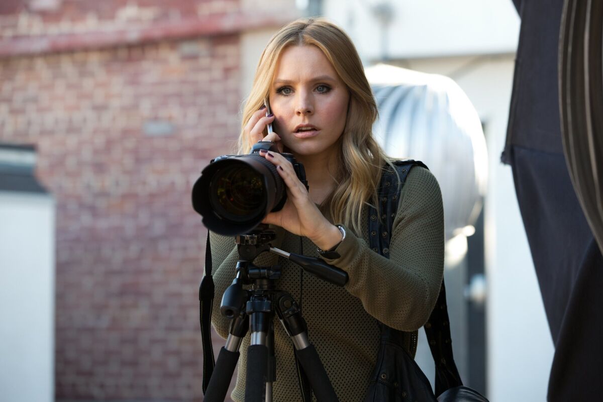 This image released by Warner Bros. Pictures shows Kristen Bell in a scene from "Veronica Mars."