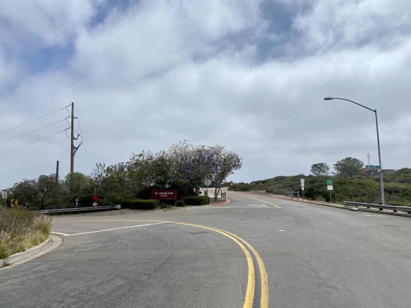 Intersection of La Jolla Scenic Drive South, Via Capri and Soledad Park Road