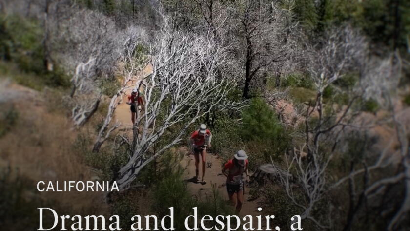Drama and despair, a 100-mile race across the Sierra Nevada - Los ...