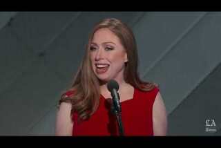 Chelsea Clinton pays tribute to her mother at the Democratic National Convention