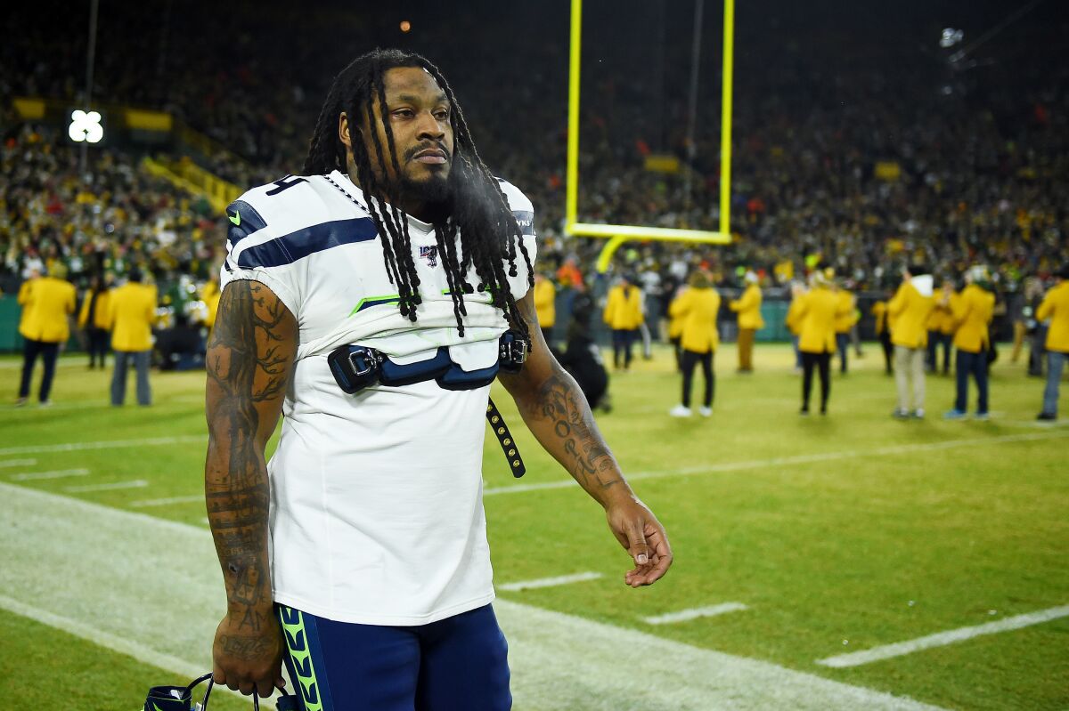 Beyond the Game: The Most Controversial Athletes of All Time 34 Marshawn Lynch to young players: 'Take care of y'all chicken' - Los Angeles Times