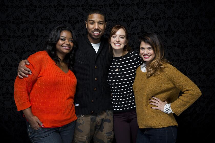 Octavia Spencer, Michael B. Jordan, Ahna O'Reilly and Melanie Diaz from the movie then known as "Fruitvale" at the 2013 Sundance Film Festival.