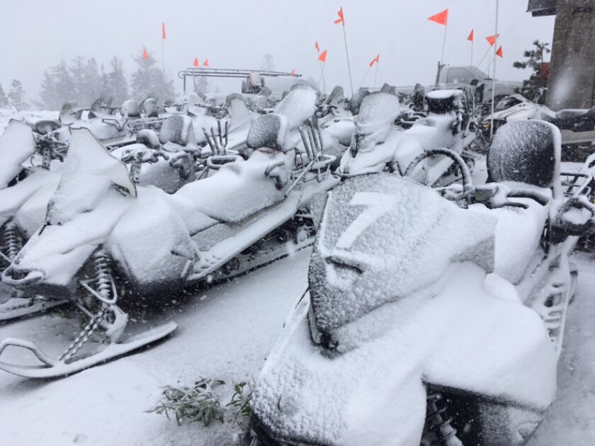 Snow In Summer Lake Tahoe Area Gets Early Blast Of Winter - 