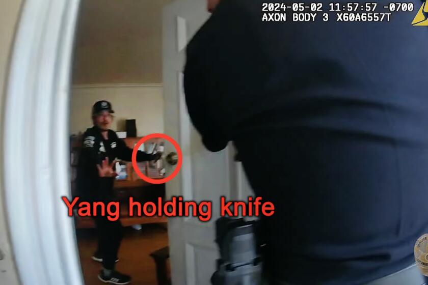 Los Angeles, California-May 2, 2024-Yong Yang, 40, was killed May 2 in his parents' Koreatown home after he allegedly brandished a kitchen knife toward officers. LAPD body cam video recorded the shooting. (LAPD)