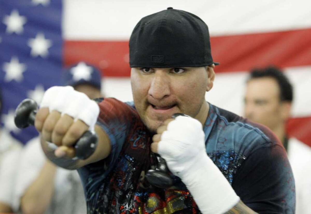 Chris Arreola during a 2009 workout.