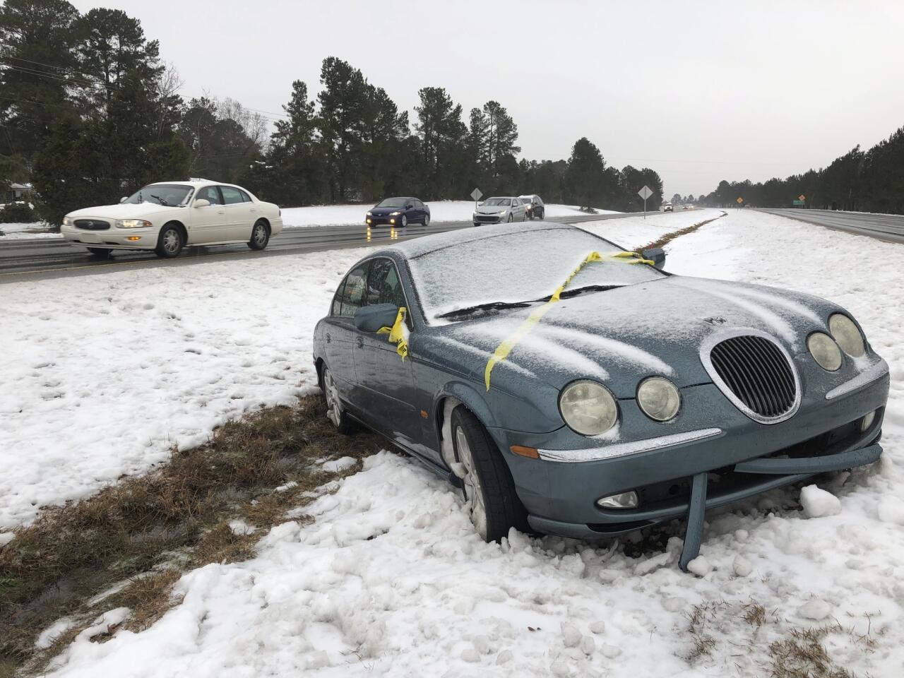 Winter storm blankets Southeast