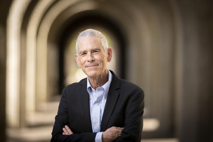 STANFORD, CA - SEPTEMBER 12, 2021 - Stanford Tax Professor and ReadyReturn creator Joe Bankman stands for a portrait at Stanford Law School in Stanford, California on September 12, 2021. (Josh Edelson/for the Times)