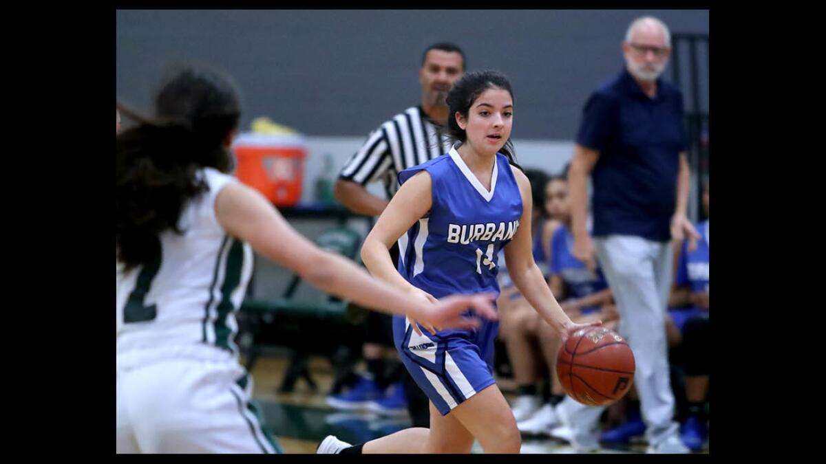 Brianna Castro is a key returner this season this season for the Burbank High girls' basketball team.