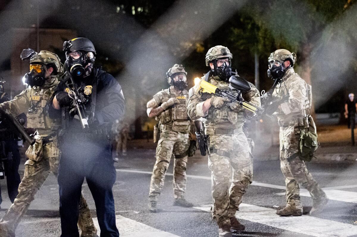 Federal agents in Portland, Oregon