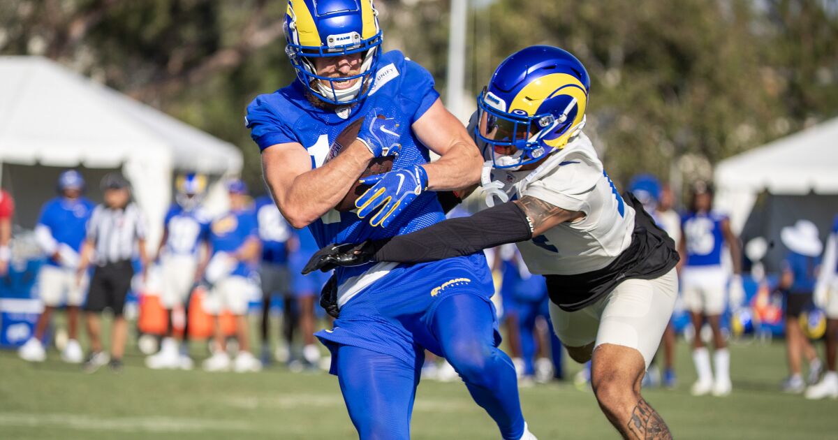 Cooper Kupp, Matthew Stafford show they’ve regained form at Rams training camp