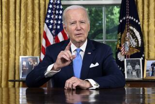 President Joe Biden addresses the nation on the budget deal that lifts the federal debt limit and averts a U.S. government default, from the Oval Office of the White House in Washington, Friday, June 2, 2023. (Jim Watson/Pool via AP)