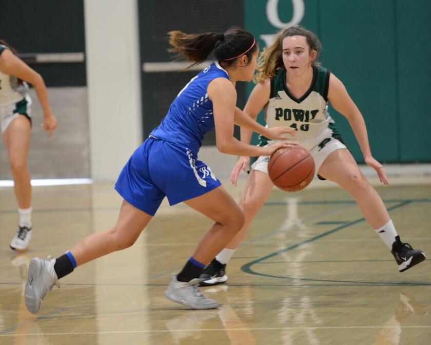 Kaitlyn Gilbride, a 5-foot-10 senior forward at on Poway's girls basketball team, spends a lot of time at the gym. 