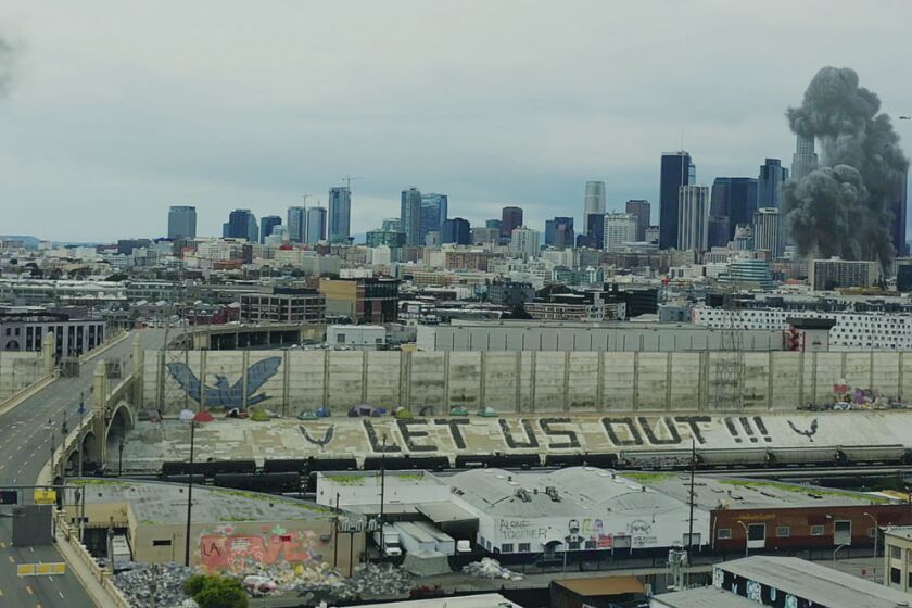 Los Angeles under siege in the movie "Songbird."