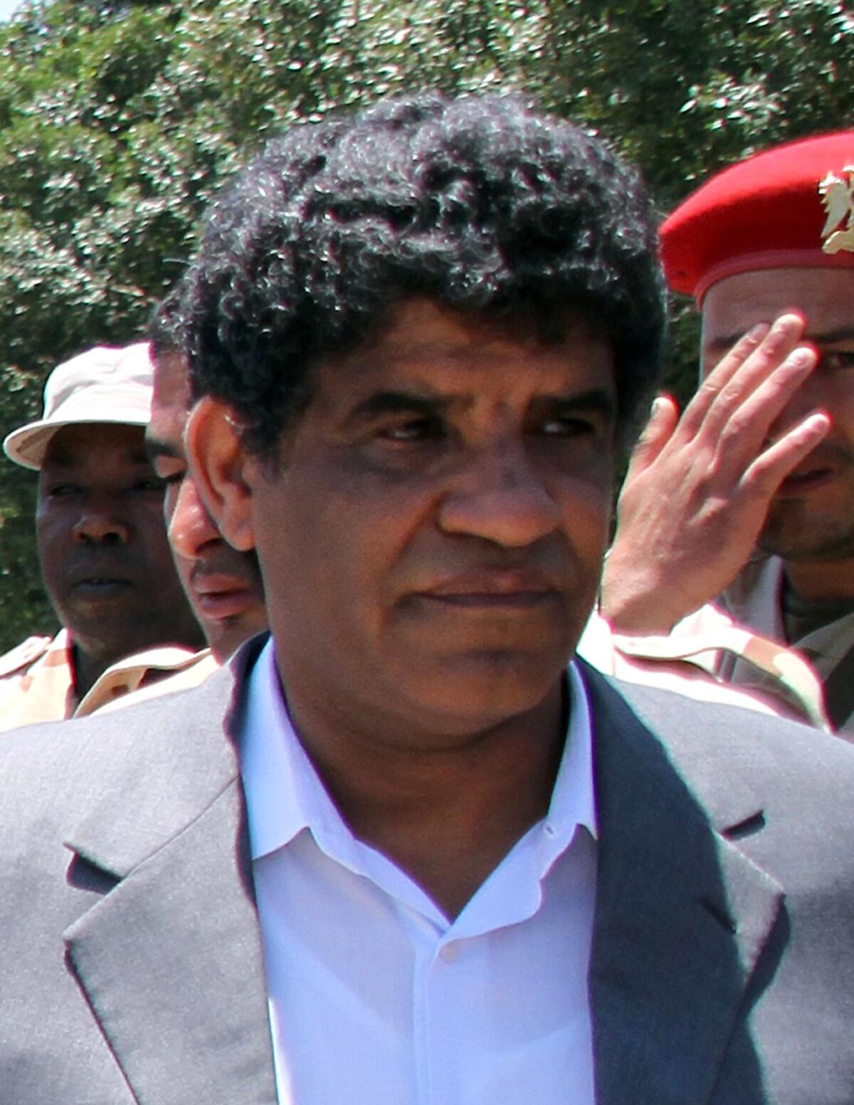 The former head of Libyan intelligence Abdullah Senussi in Tripoli.