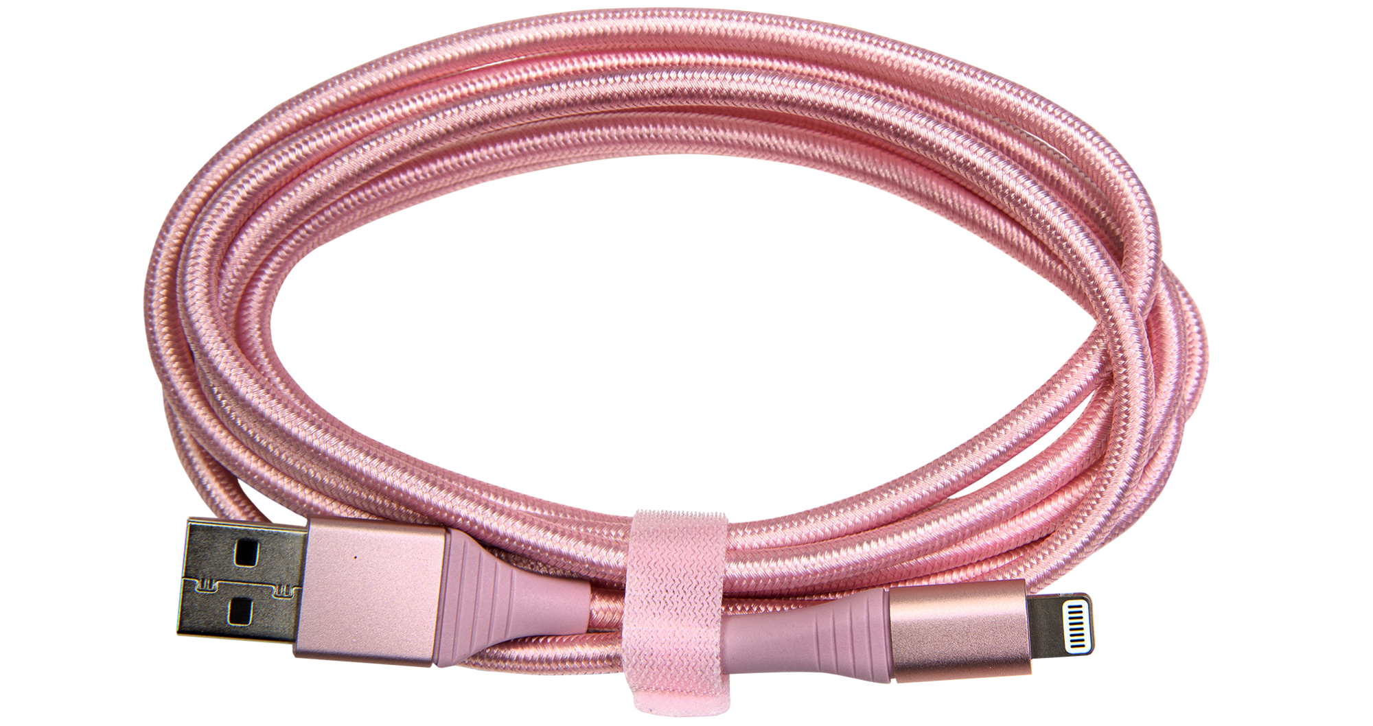 Amazon Basics 6-foot lightning charging cable in pink