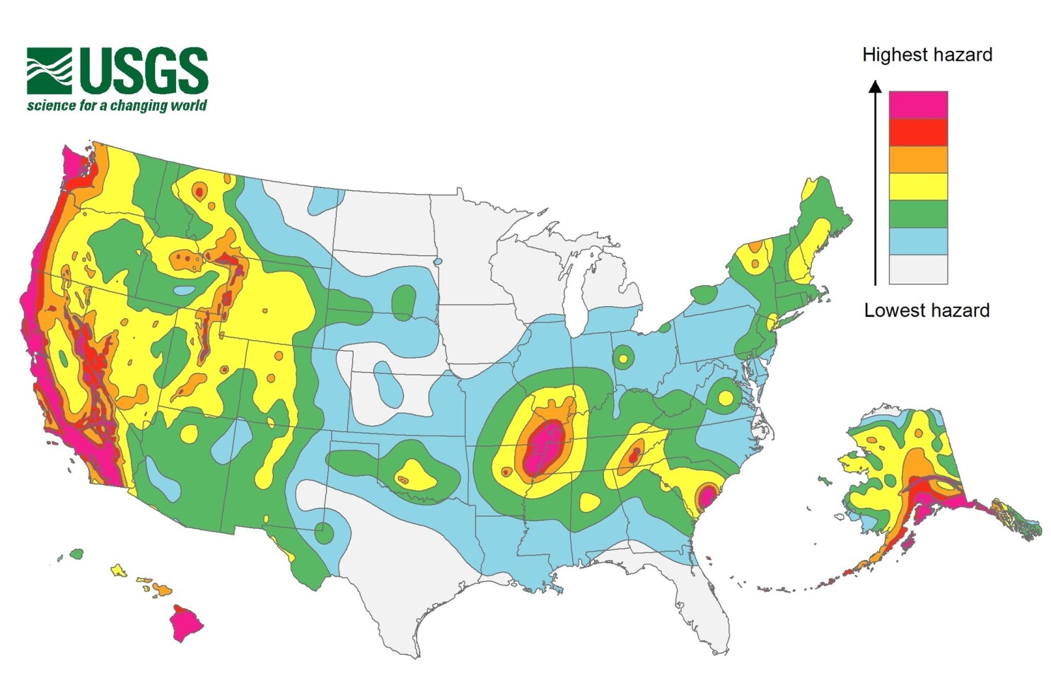 Did You Feel That Usgs Releases New Earthquake Hazard Map Los Angeles Times