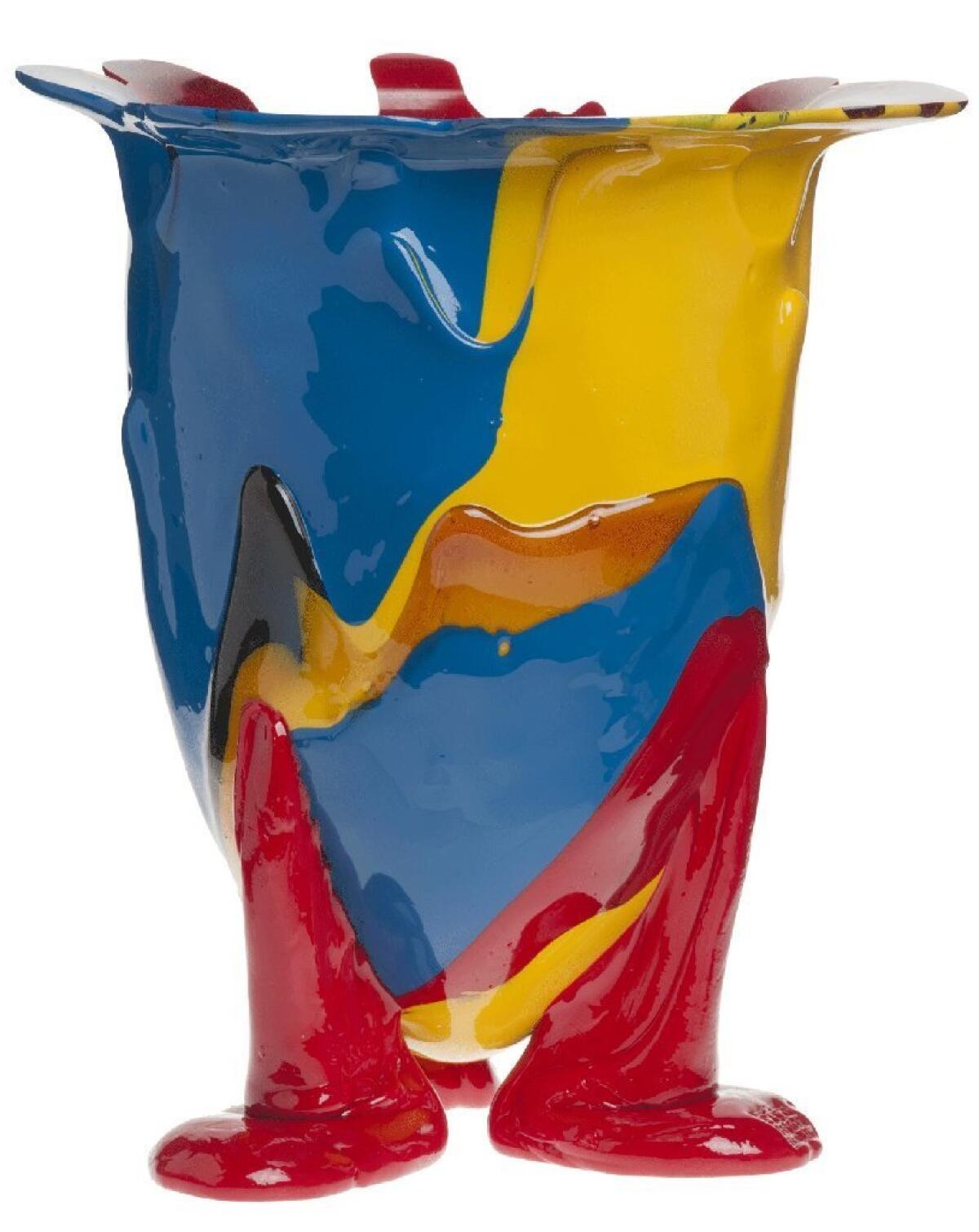 Gaetano Pesce, "Vaso Amazonia," 2000, polyurethane resin. (MOCA)