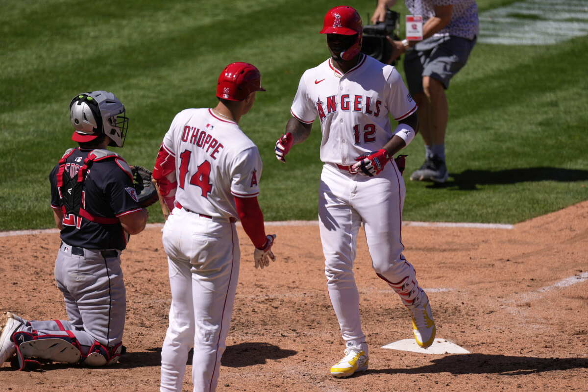 Angelo Hoopes Logan O'Hoppe makes Angels history in series win over Guardians - Los ...