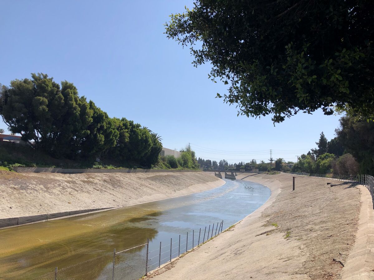 Ballona Creek flows through Culver City
