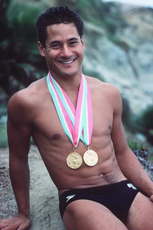 Diver Greg Louganis thrust his sport into the public consciousness with his two golds at the 1984 Games, in springboard and platform diving.