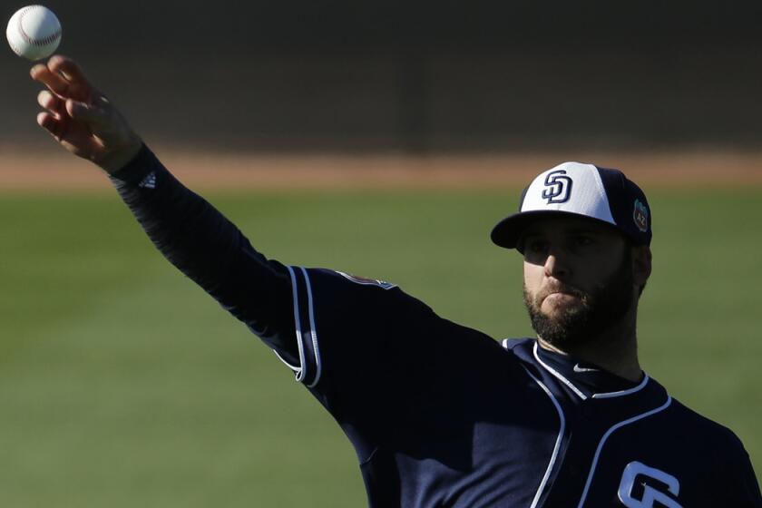 Brandon Morrow, who was with the Padres last season, has a long history of injuries.