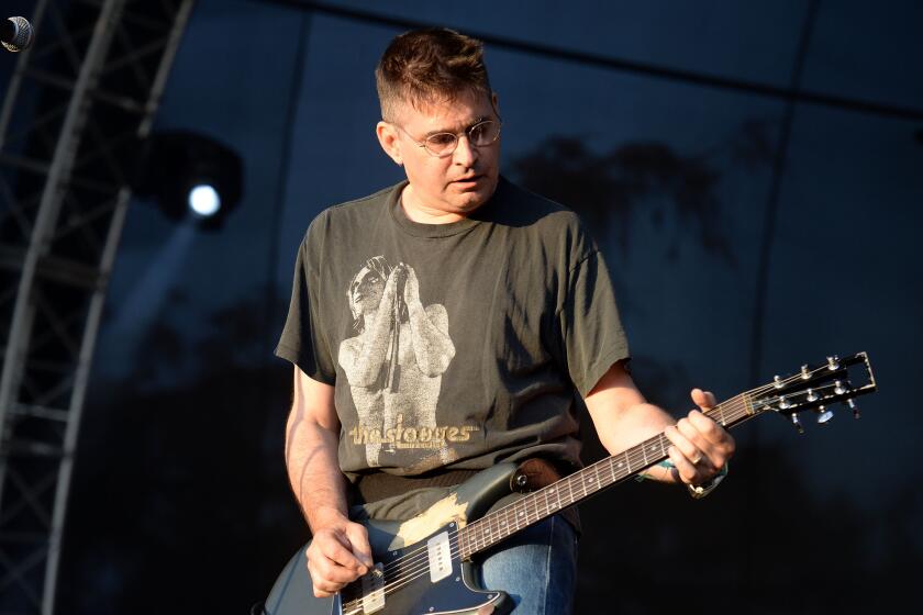 Singer/producer Steve Albini performs onstage