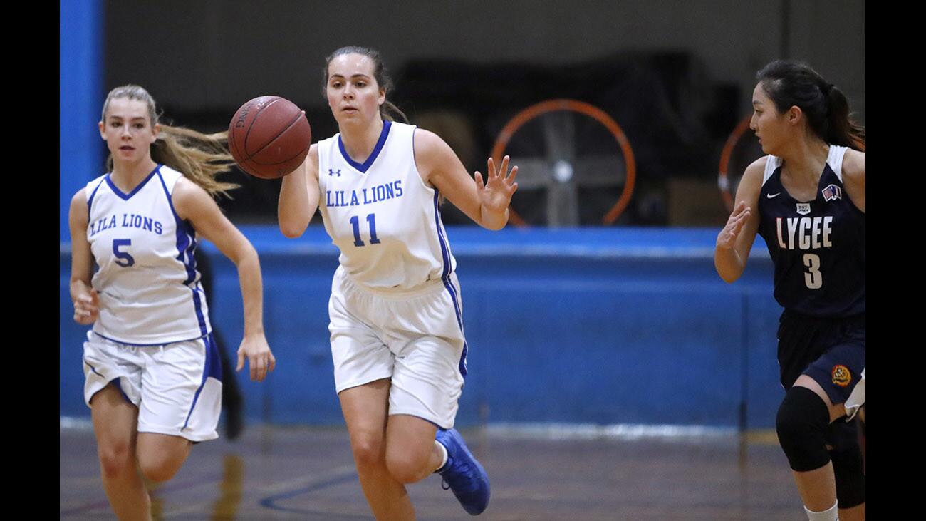 Photo Gallery: Lycée International girls basketball vs. Le Lycée