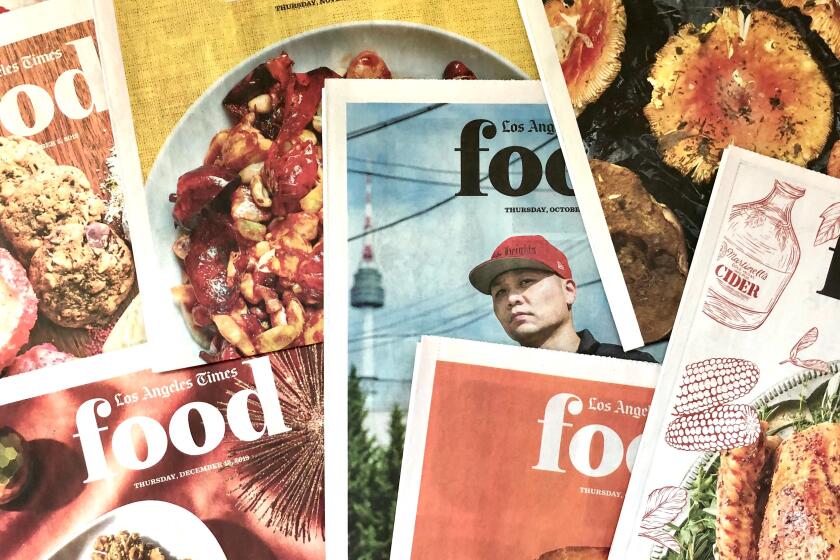 Various Los Angeles Times Food covers from 2019