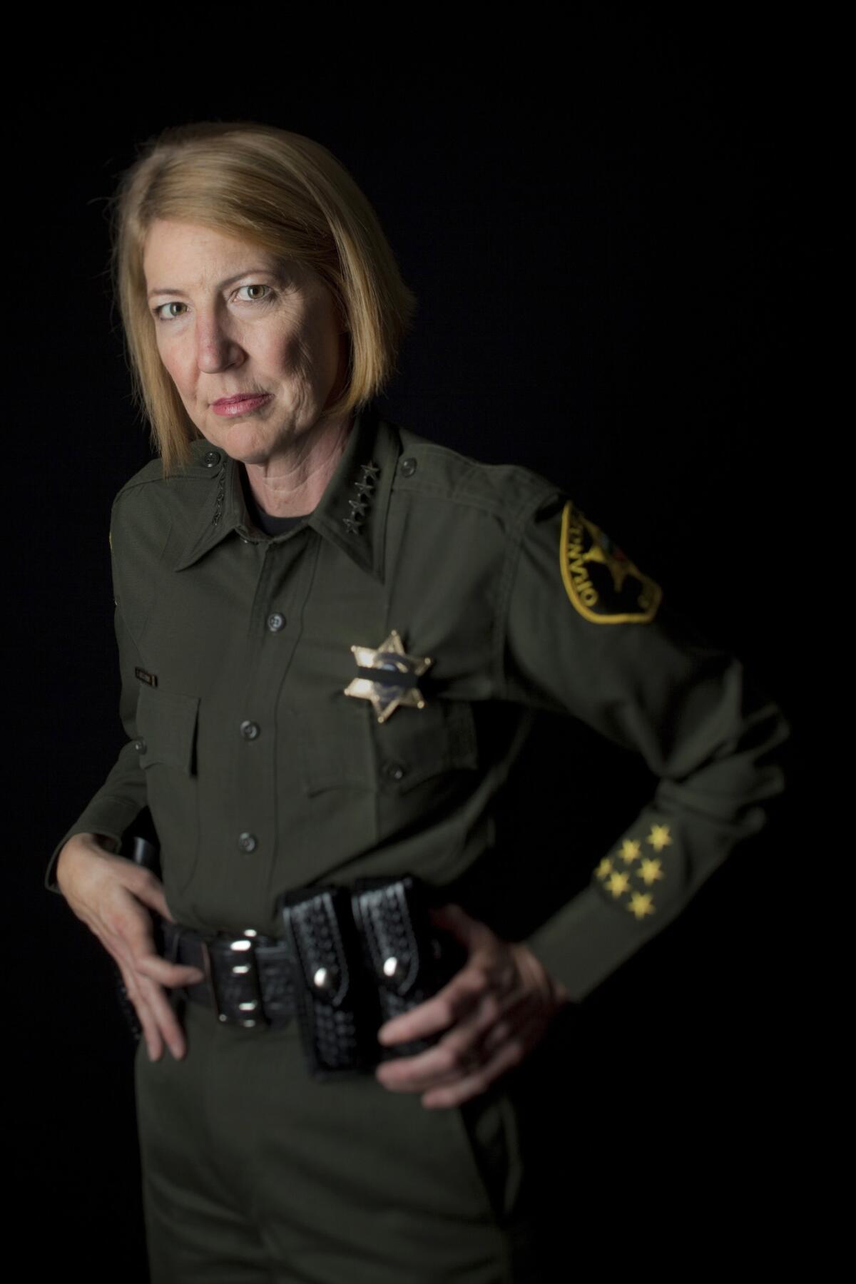 Sandra Hutchens as Orange County sheriff in 2017.