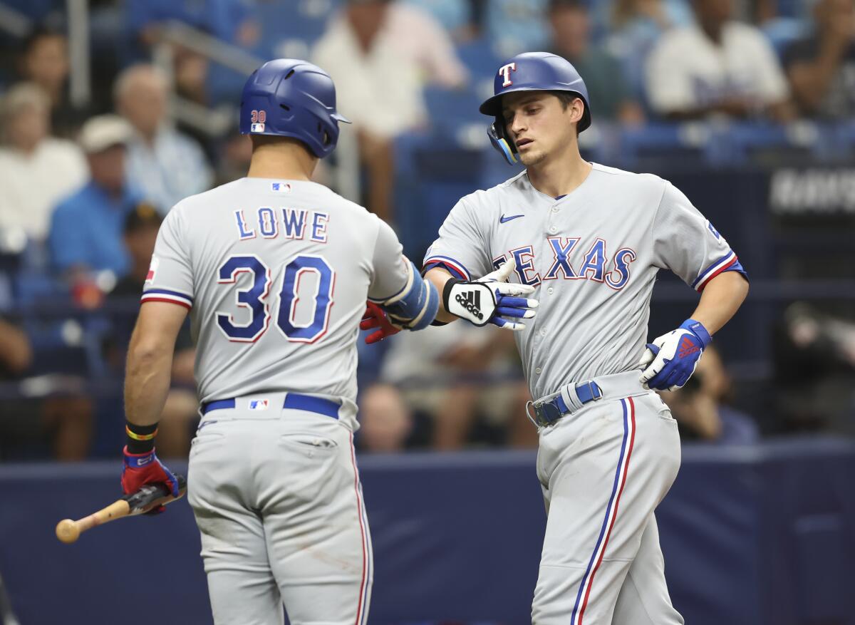 Nathaniel Lowe's RBI single, 03/30/2023