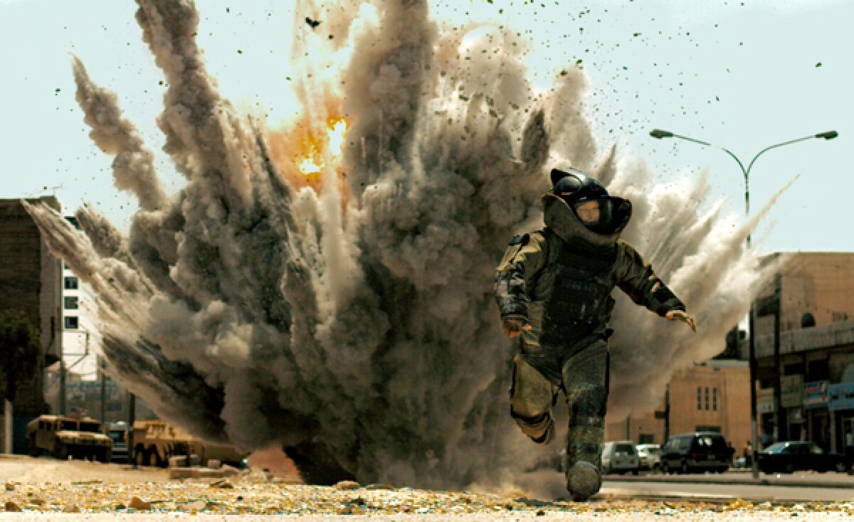Jeremy Renner in a scene from the 2008 movie "The Hurt Locker."